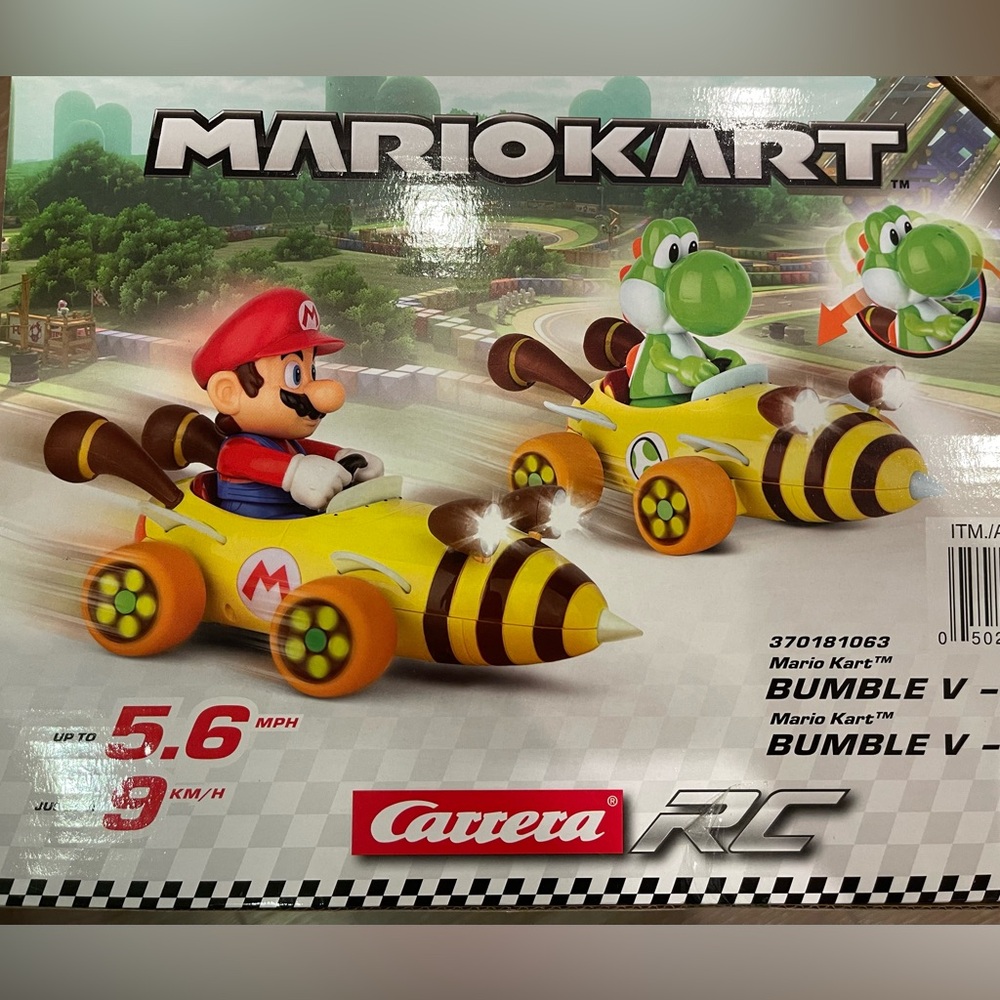 New in box by Carrera Mario Kart Bumble V RC Mario and Yoshi set ready to run!